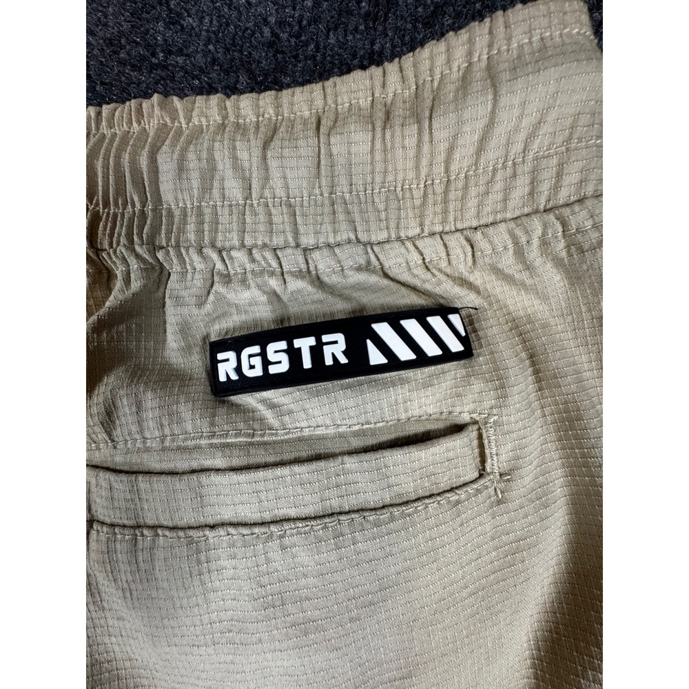 RGSTR Mens Tan Khaki Techwear Cargo Pants Tactical Utility Streetwear Size M - Picture 3 of 6